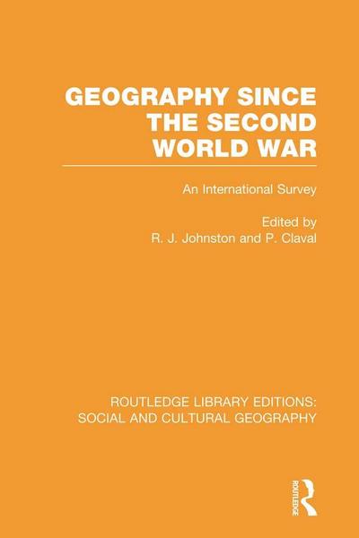 Geography Since the Second World War