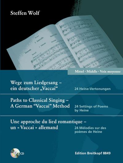 Wege zum Liedgesang - mittlere Stimme 