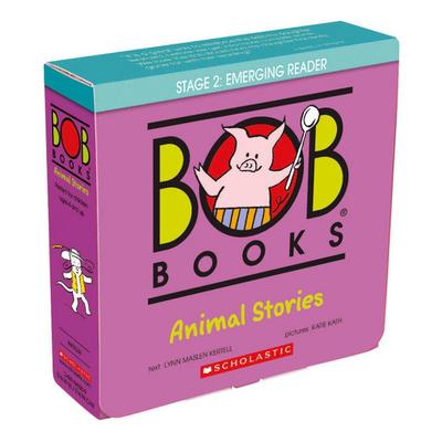 Bob Books - Animal Stories Box Set Decodable Phonics Books, Ages 4 and Up, Kindergarten (Stage 2: Emerging Reader)