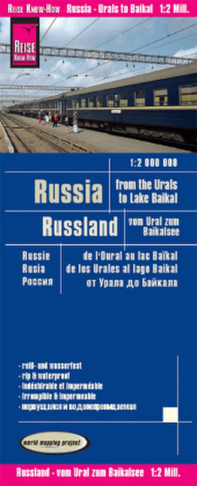 Reise Know-How Landkarte Russland - vom Ural zum Baikalsee (1:2.000.000). Russia - From the Urals to the Lake Baikal / Russie - de l’ Oural au Lac Baikal / Rusia - De los Urales al Lago Baikal