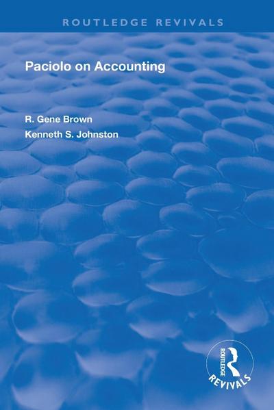 Paciolo on Accounting
