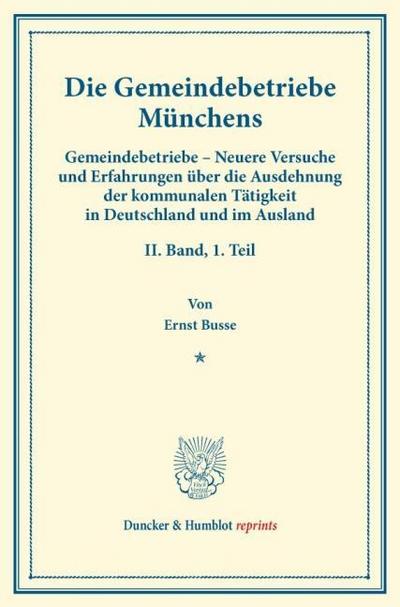 Die Gemeindebetriebe Münchens.
