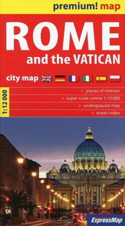 Rome and the Vatican City Map 1 : 12 000