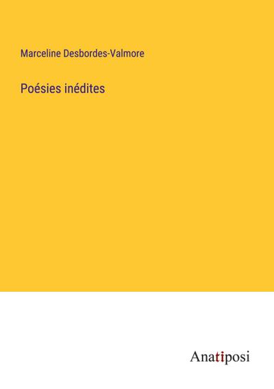 Poésies inédites