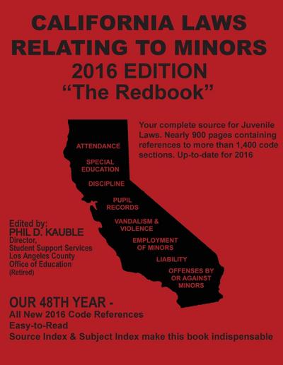 California Laws Relating to Minors "The Redbook"
