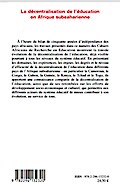 La décentralisation de l’éducation en Afrique subsaharienne