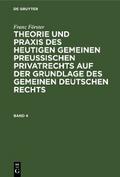 Franz Förster: Theorie und Praxis des heutigen gem