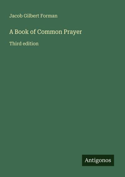 A Book of Common Prayer