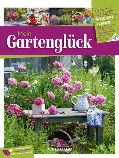 Gartenglück Wochenplaner Kalender 2026