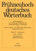 Frühneuhochdeutsches Wörterbuch, Band 9/Lieferung 5, mat - mindern
