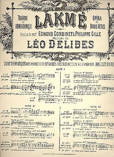Ou va la jeune indoue fille de Parispour mezzosoprano et piano (fr)