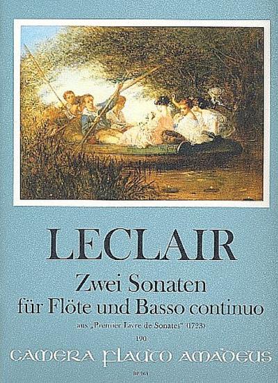 2 Sonaten aus Premier livre de sonatesfür Flöte und Bc