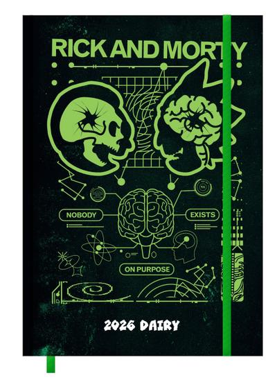 RICK AND MORTY - Buchkalender im Format 14,8 x 21