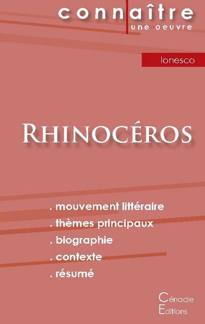 Fiche de lecture Rhinocéros de Eugène Ionesco (Analyse littéraire de référence et résumé complet)