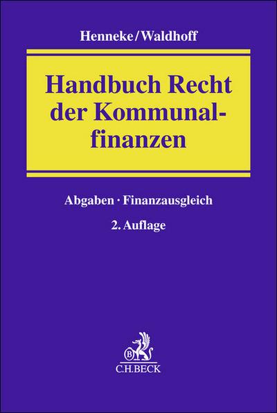 Handbuch Recht der Kommunalfinanzen