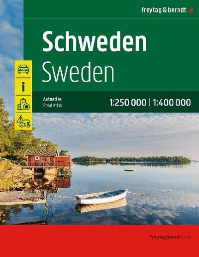freytag & berndt Autoatlas Schweden. 1:250.000