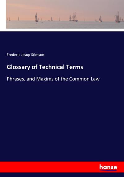 Glossary of Technical Terms