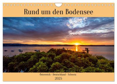Rund um den Bodensee (Wandkalender 2025 DIN A4 quer), CALVENDO Monatskalender