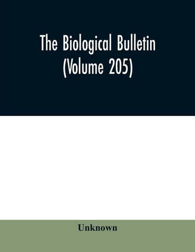 The Biological bulletin (Volume 205)