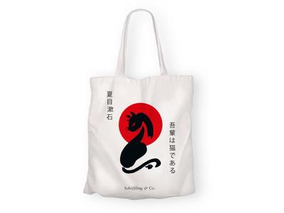 Katzen-Baumwolltasche: Japan/S seki