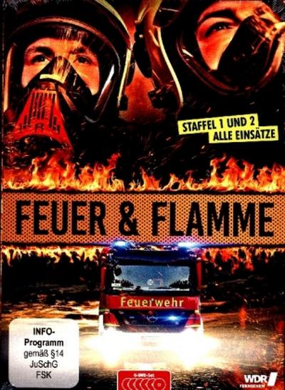 Feuer und Flamme - Mit Feuerwehrmännern im Einsatz. Staffel.1+2, 6 DVD