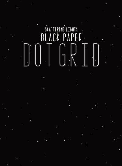 Black Paper Dot Grid Notebook