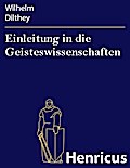 Einleitung in die Geisteswissenschaften