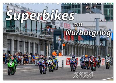 Superbikes am Nürburgring (Wandkalender 2024 DIN A2 quer), CALVENDO Monatskalender