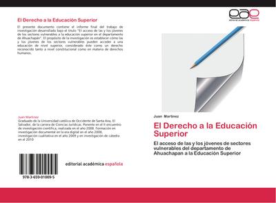 El Derecho a la Educación Superior