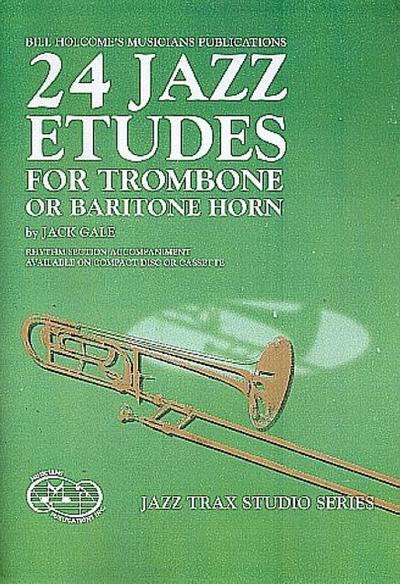 24 Jazz Etudes (+CD)for trombone or baritone horn
