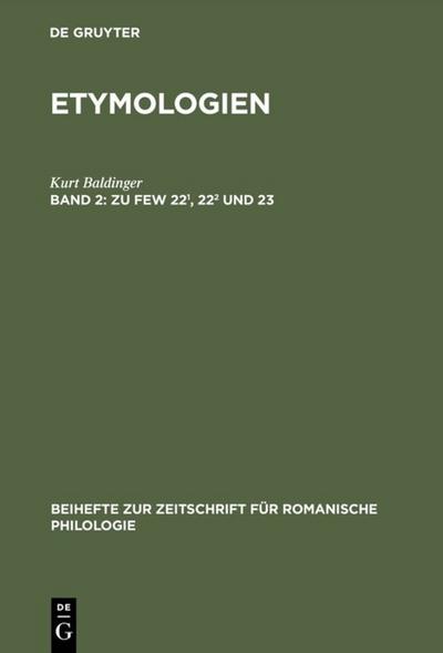 Zu FEW 22,22 und 23