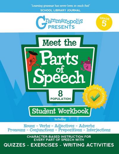 The Parts of Speech Workbook, Grade 5