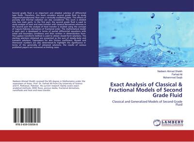 Exact Analysis of Classical & Fractional Models of Second Grade Fluid
