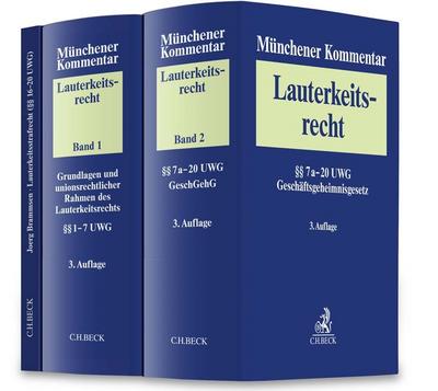 Münchener Kommentar zum Lauterkeitsrecht (UWG) 1+2 Gesamtwerk