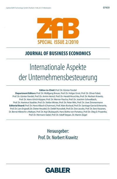 Internationale Aspekte der Unternehmensbesteuerung