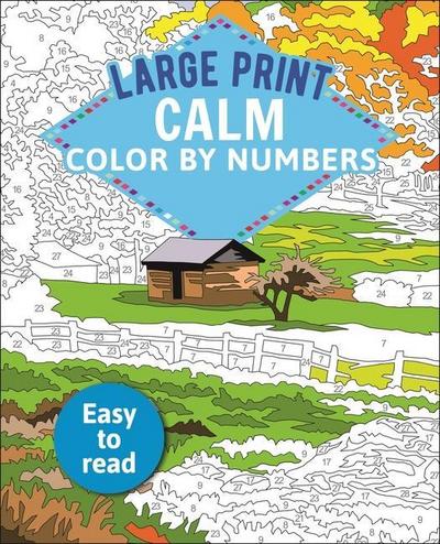 Large Print Calm Color by Numbers