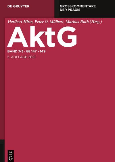 Aktiengesetz, §§ 147-149