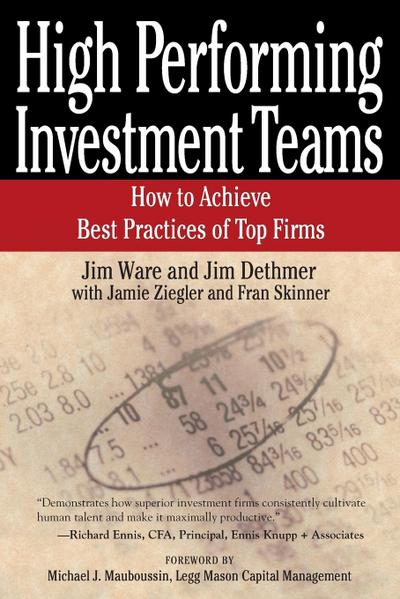 High Performing Investment Teams