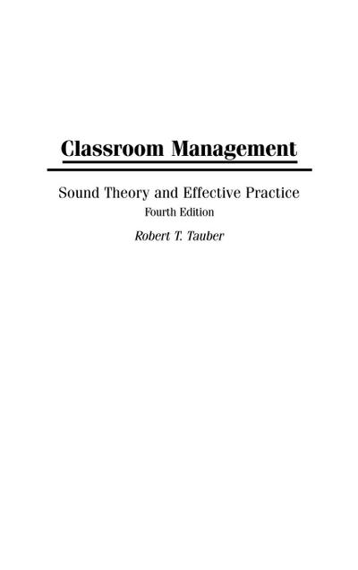 Classroom Management