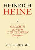 Gedichte 1827-1844 und Versepen. Kommentar I