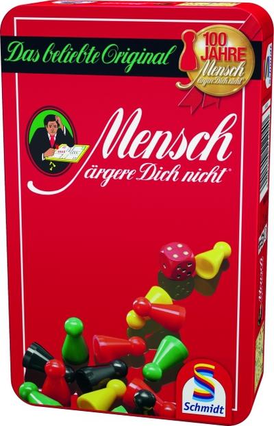 Mensch ärgere Dich nicht. Kleine Ausgabe in Blechdose