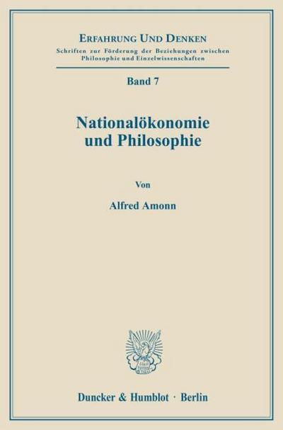Nationalökonomie und Philosophie.