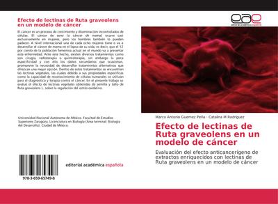 Efecto de lectinas de Ruta graveolens en un modelo de cáncer