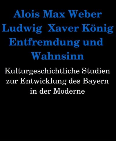 Entfremdung und Wahnsinn. Kulturgeschichtliche Studien zur Entwicklung des Bayern in der Moderne