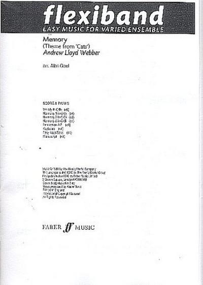 Memory for varied ensemblescore and parts