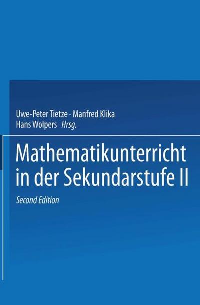 Mathematikunterricht in der Sekundarstufe II, Bd 1