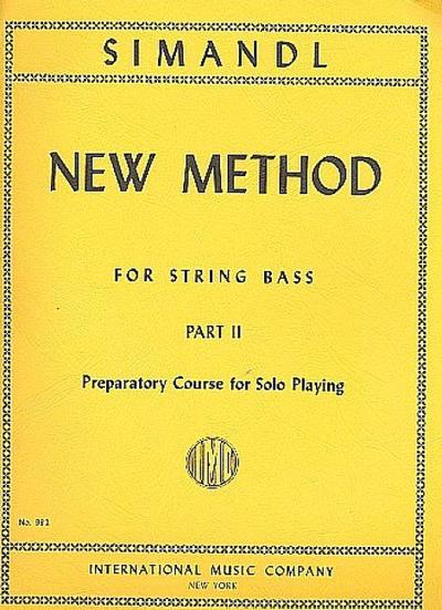 New Method vol.2 - preparatory course for solo playingfor string bass