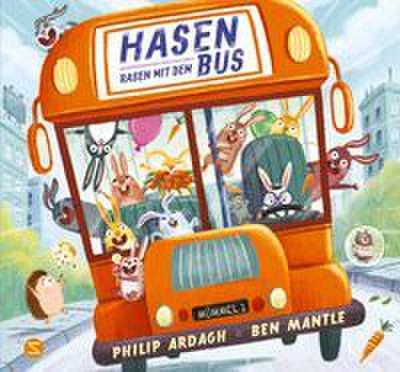 Hasen rasen mit dem Bus