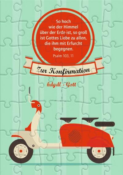 Puzzlekarte ’Zur Konfirmation’
