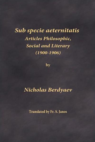 Sub specie aeternitatis